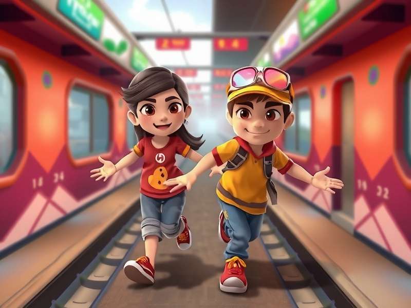Subway Surfers में लड़के और लड़की कैरेक्टर्स