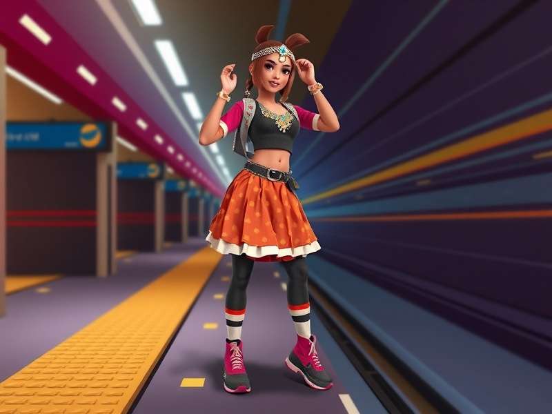 Subway Surfers Girl Characters with different outfits