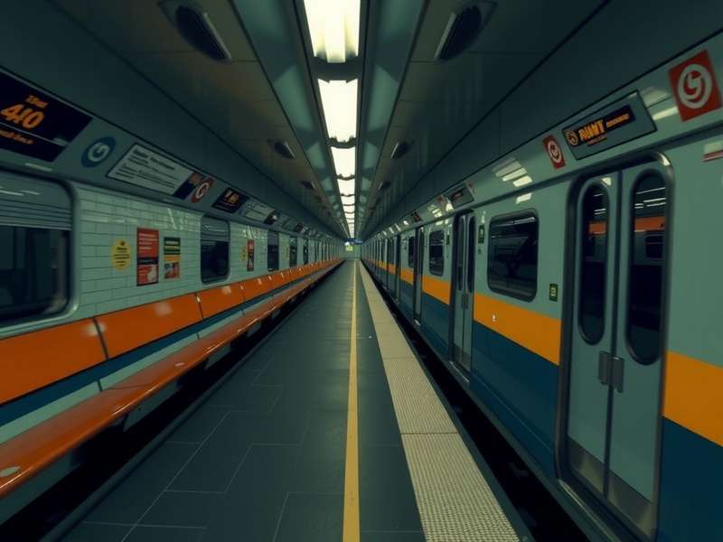 Subway Surfers gameplay screenshot showing characters running on subway tracks