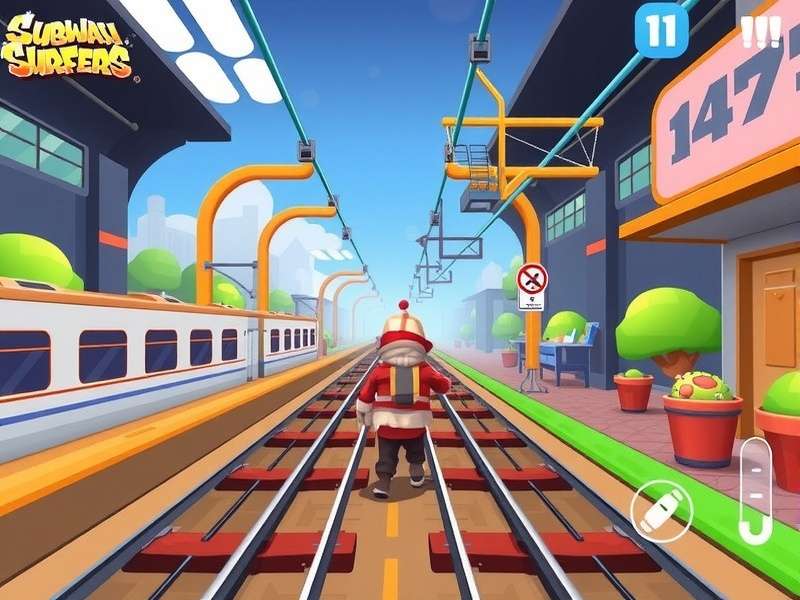 Subway Surfers Gameplay Collage showing multiple characters and environments