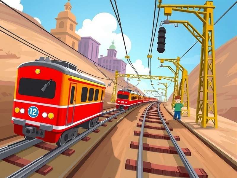 Subway Surfers gameplay screenshot showing characters running on subway tracks