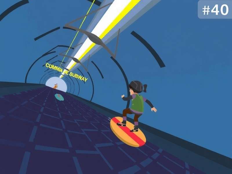 Subway Surfers gameplay on a mobile device in an Indian setting