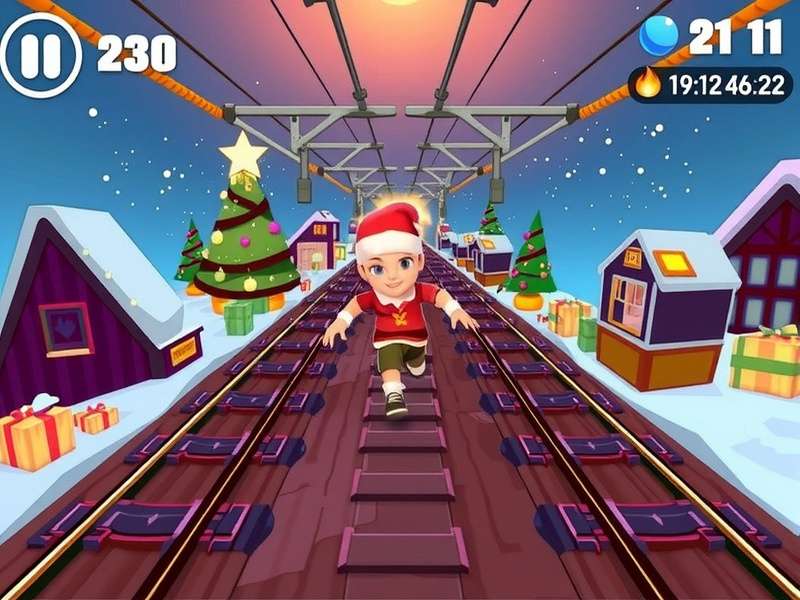 Evolution of Subway Surfers Christmas visuals from 2012 to 2024