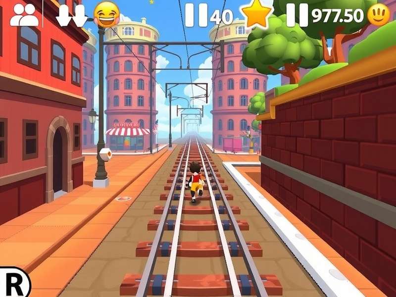 Subway Surfers gameplay on mobile device