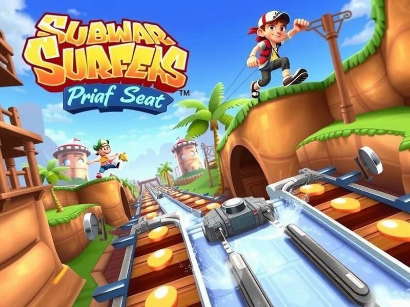 Subway Surfers characters running across a vibrant global map