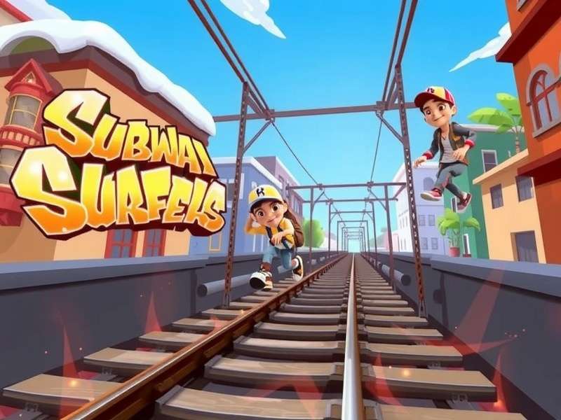 Subway Surfers gameplay 2026 running through neon city