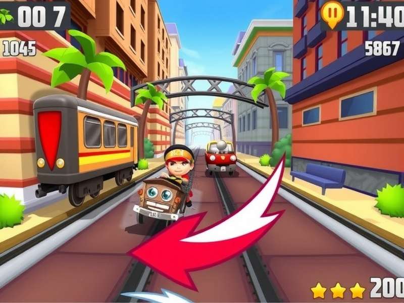 Subway Surfers Tricky gameplay with Jake running through vibrant Indian-themed subway stations