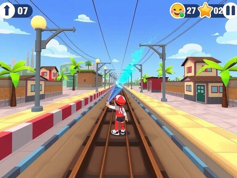 Subway Surfers AI Video Generator interface showing gameplay transformation with AI effects