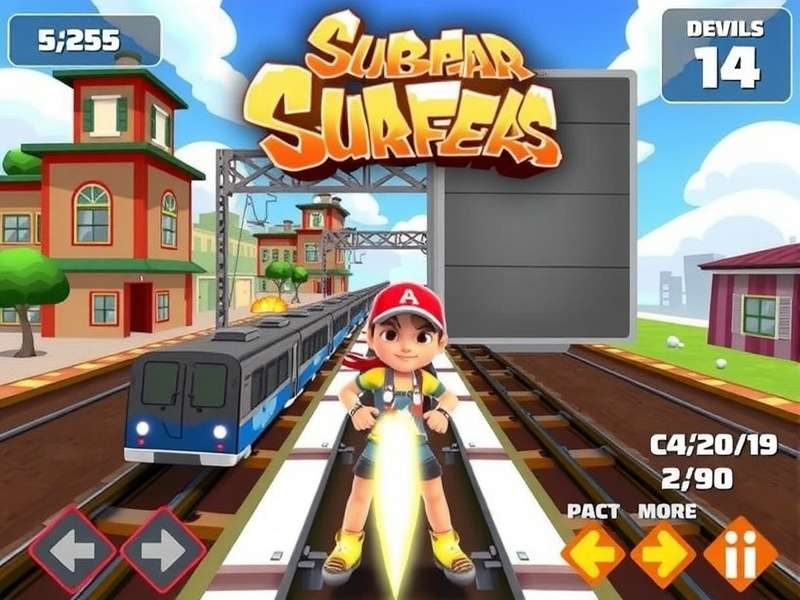 Subway Surfers For Pc desktop gameplay with keyboard controls