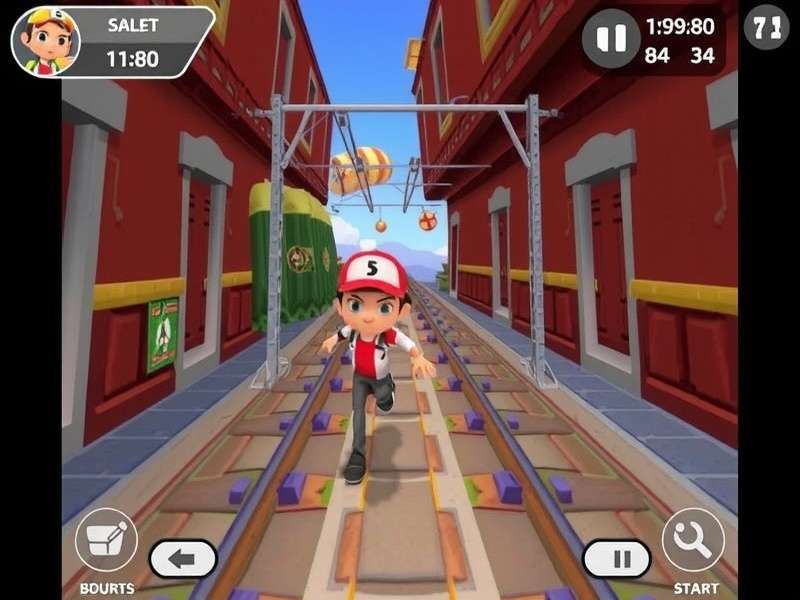 Subway Surfers Pc gameplay on desktop with keyboard and mouse controls