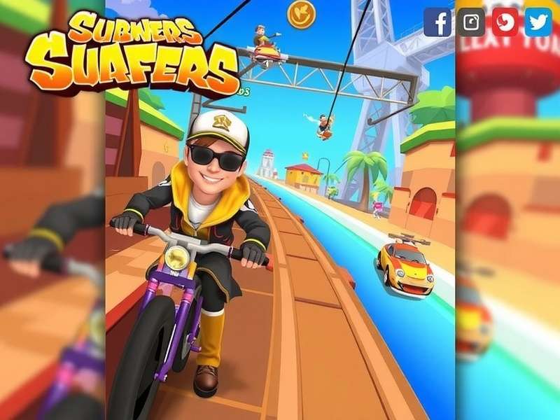 Subway Surfers Logo Mumbai Holi event screenshot