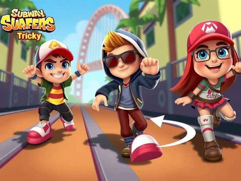 Subway Surfers Characters Tricky — rare character with jester hat and mischievous grin