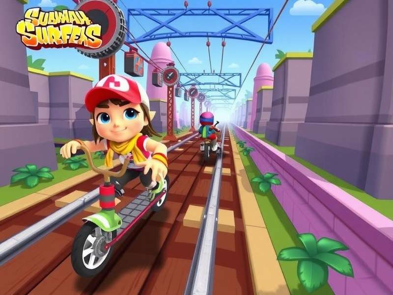 Subway Surfers female characters running through vibrant Indian-inspired cityscapes