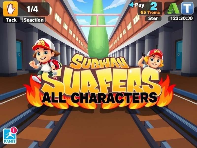 Subway Surfers All Characters Mod featuring Jake, Tricky, Fresh, Miss Maia, Prince K and Lucy with vibrant subway background
